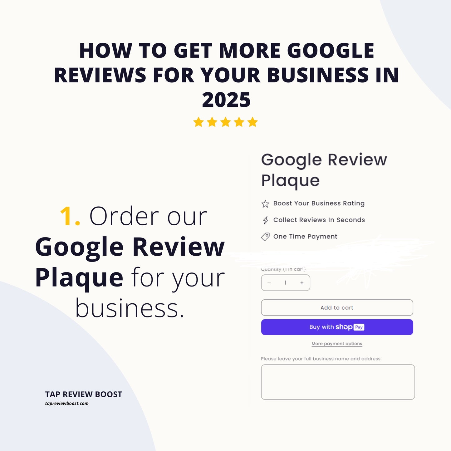 Google Review Plaque